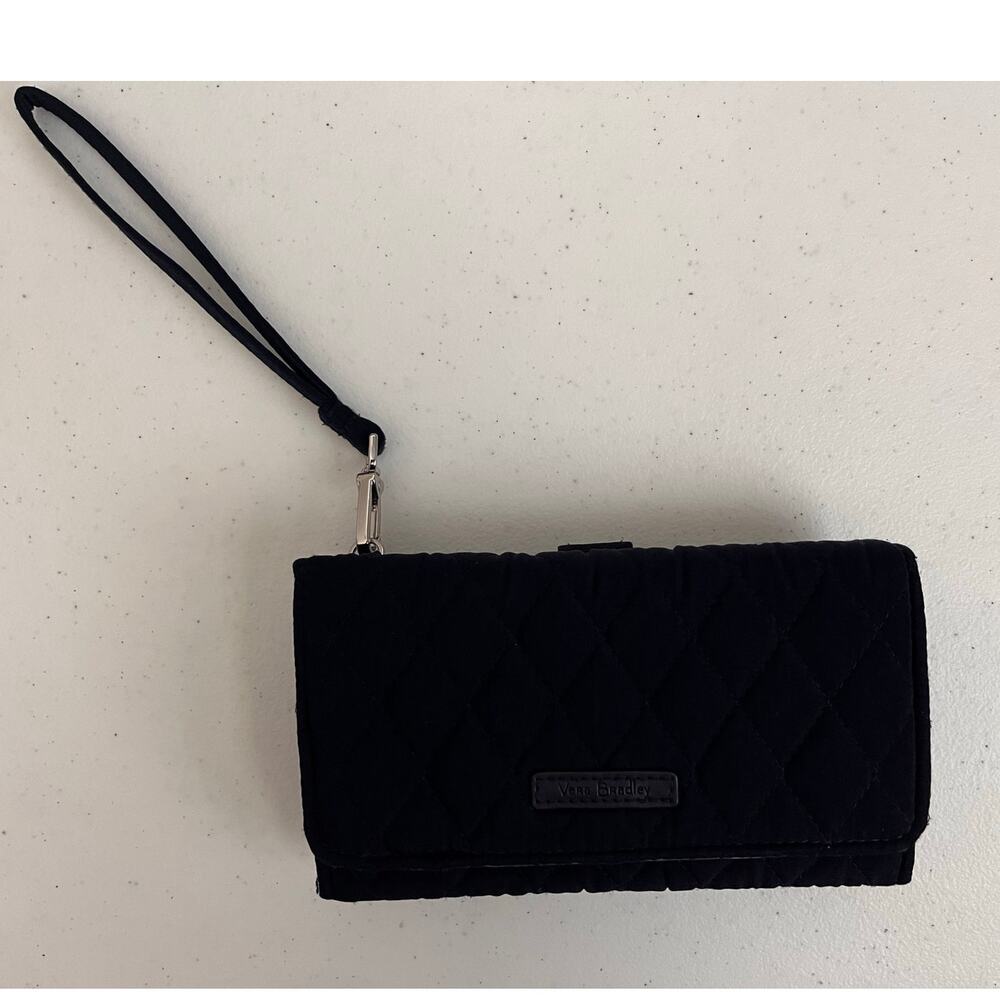 Vera Bradley Tech RFID Smartphone Wristlet Protection Classic Navy